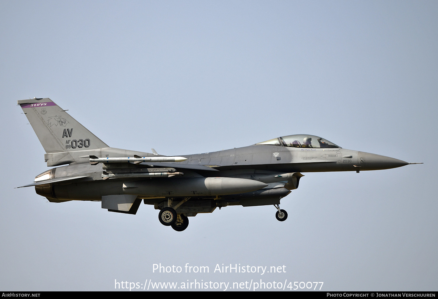 Aircraft Photo of 89-2030 / AF89-030 | General Dynamics F-16CM Fighting Falcon | USA - Air Force | AirHistory.net #450077