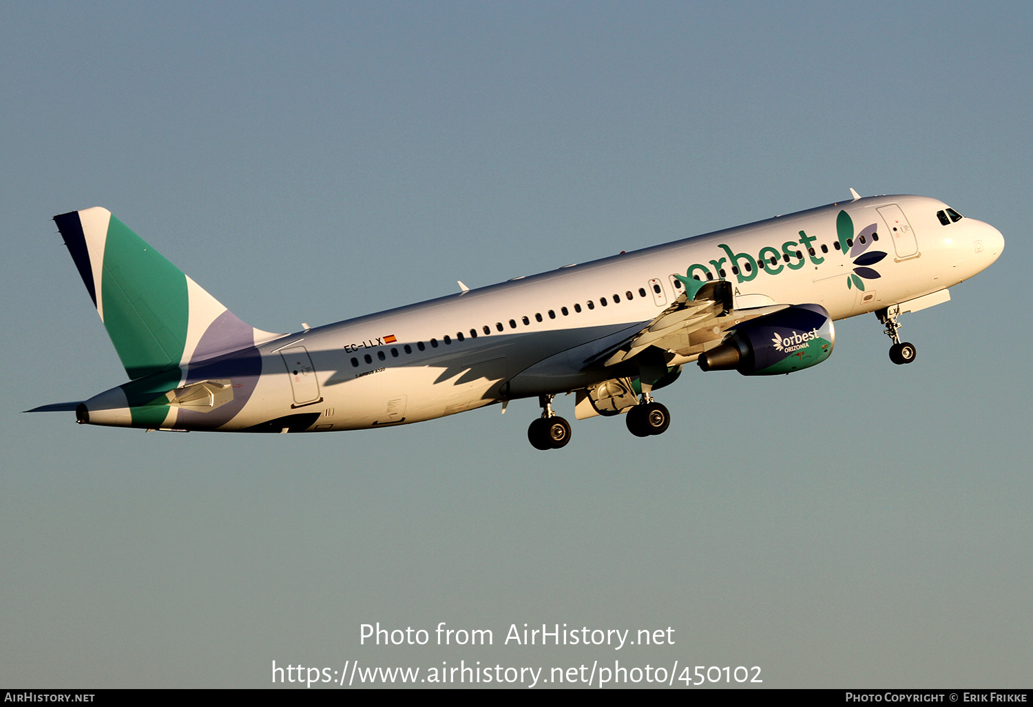 Aircraft Photo of EC-LLX | Airbus A320-214 | Orbest Orizonia Airlines | AirHistory.net #450102