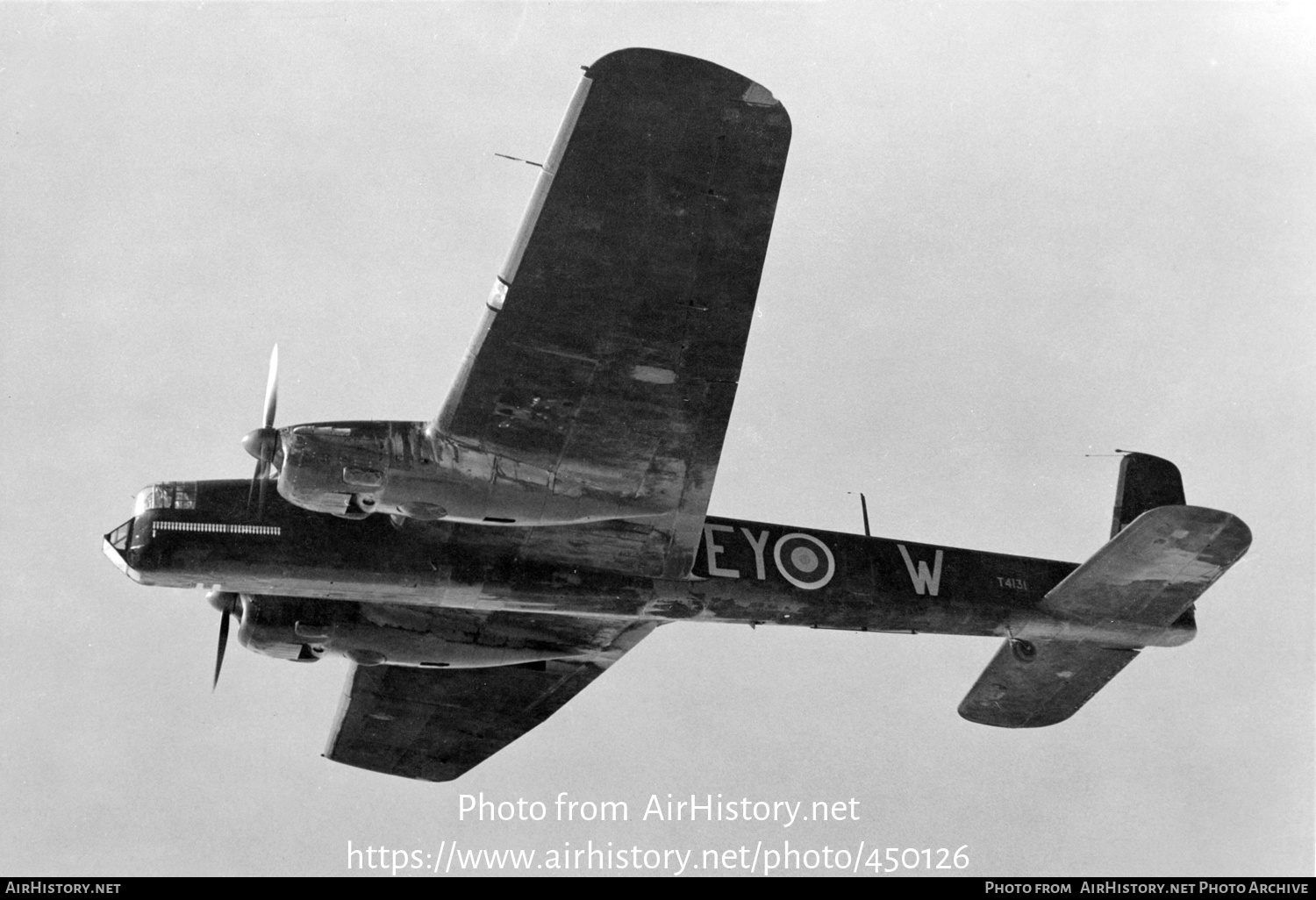 Aircraft Photo of T4131 | Armstrong Whitworth AW-38 Whitley Mk5 | UK - Air Force | AirHistory.net #450126