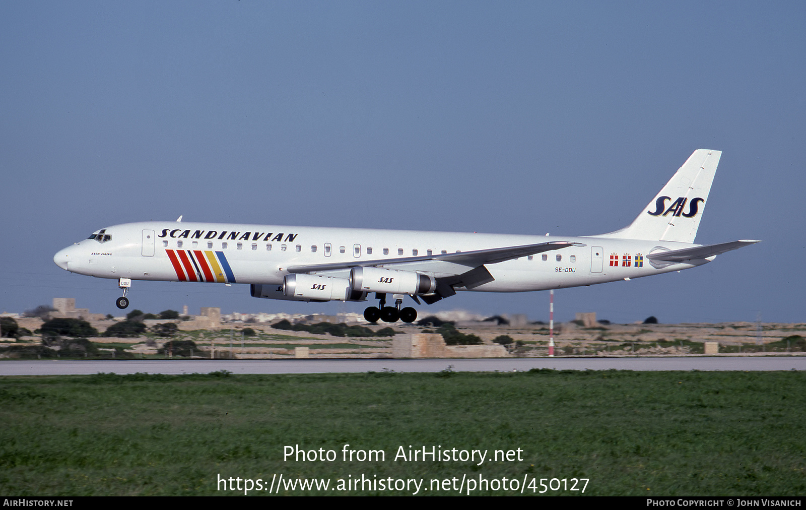 Aircraft Photo of SE-DDU | McDonnell Douglas DC-8-62 | Scandinavian Airlines - SAS | AirHistory.net #450127