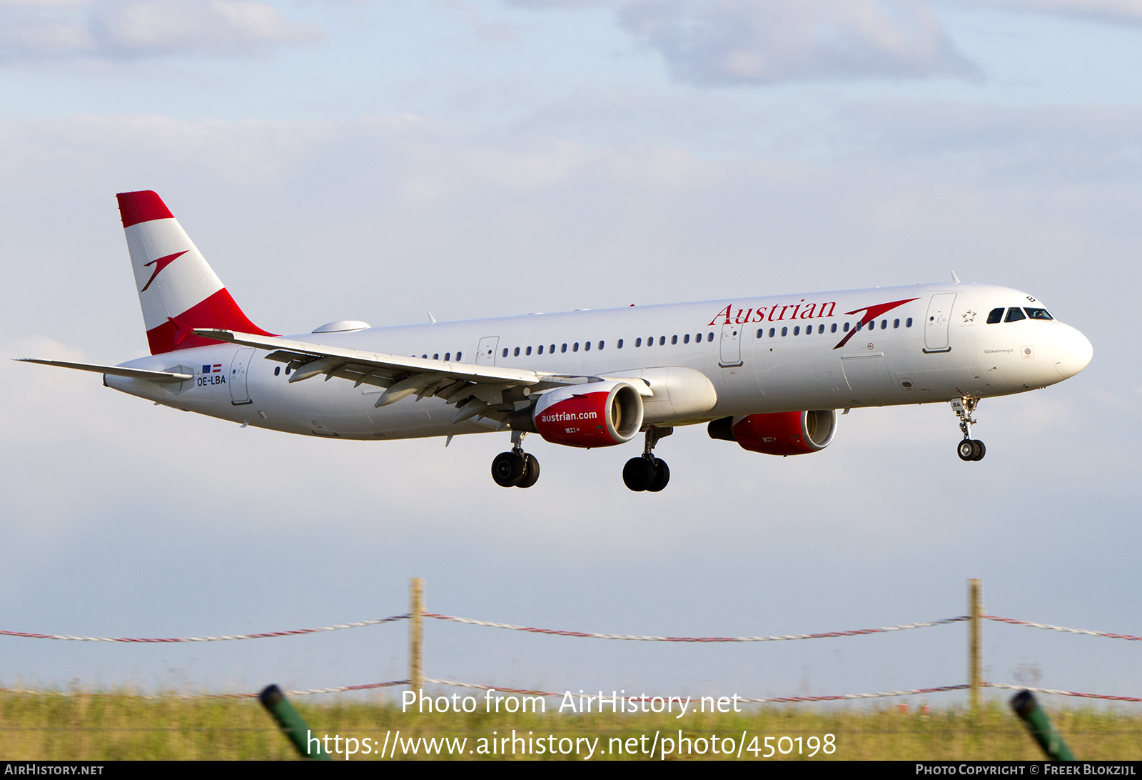 Aircraft Photo of OE-LBA | Airbus A321-111 | Austrian Airlines | AirHistory.net #450198