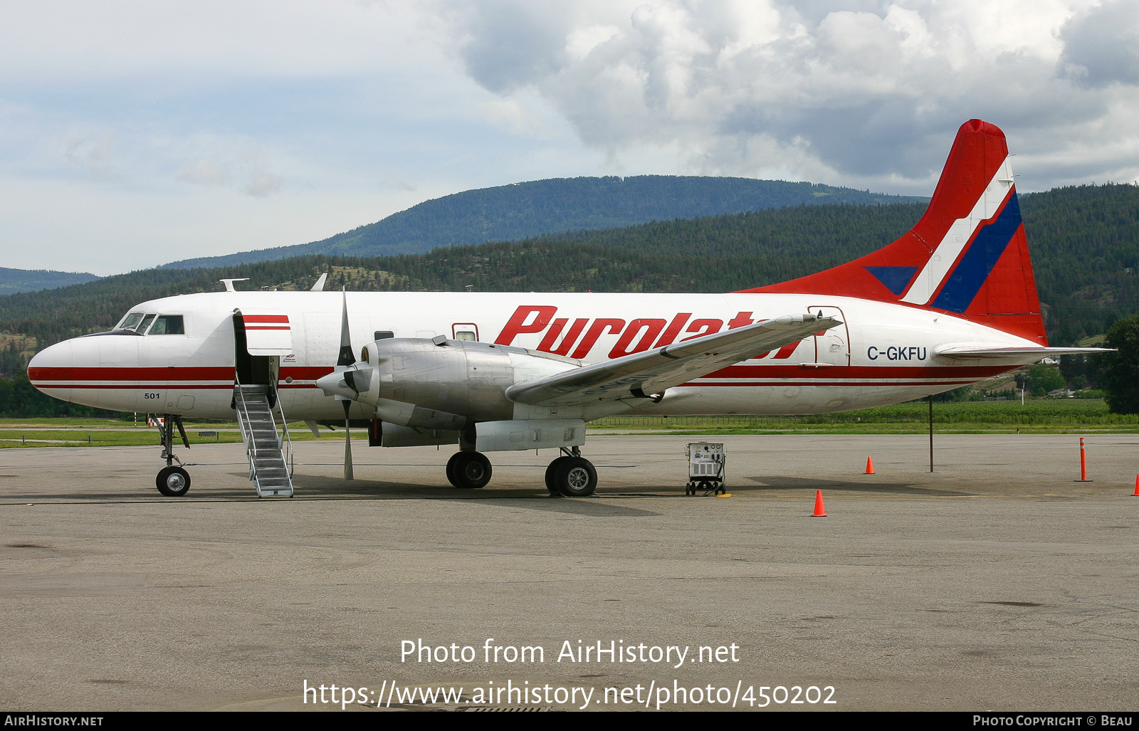 Aircraft Photo of C-GKFU | Convair 580/F | Purolator Courier | AirHistory.net #450202