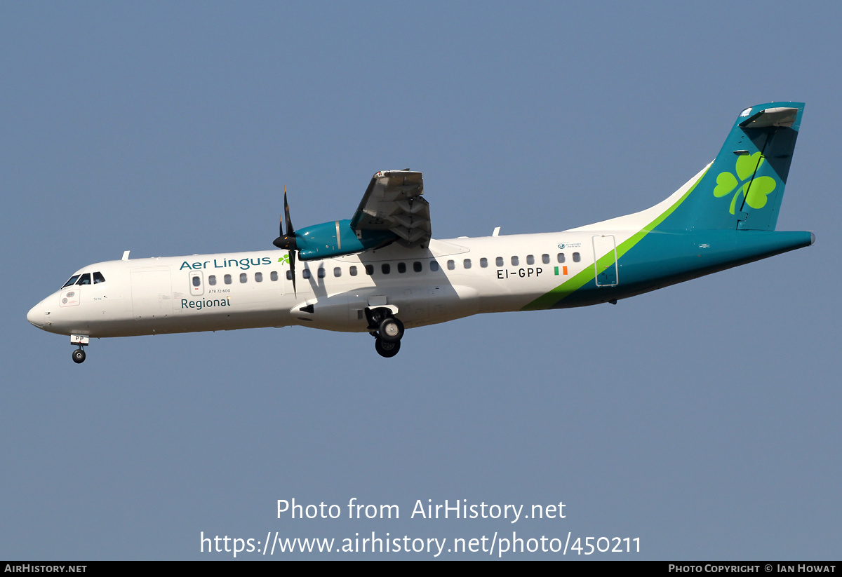 Aircraft Photo of EI-GPP | ATR ATR-72-600 (ATR-72-212A) | Aer Lingus Regional | AirHistory.net #450211