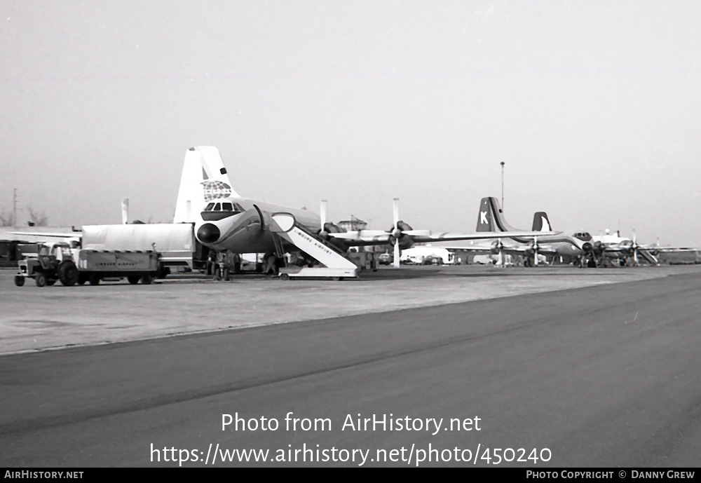 Aircraft Photo of G-AWWB | Canadair CL-44D4-2 | Transmeridian Air Cargo | AirHistory.net #450240