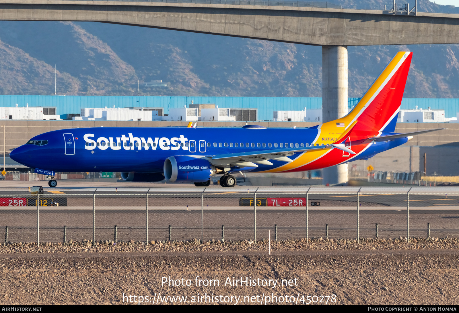 Aircraft Photo of N8750Q | Boeing 737-8 Max 8 | Southwest Airlines | AirHistory.net #450278