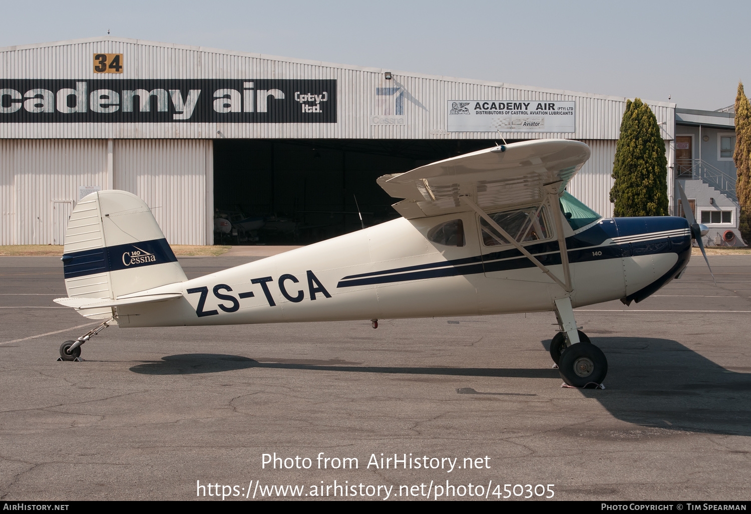 Aircraft Photo of ZS-TCA | Cessna 140 | AirHistory.net #450305