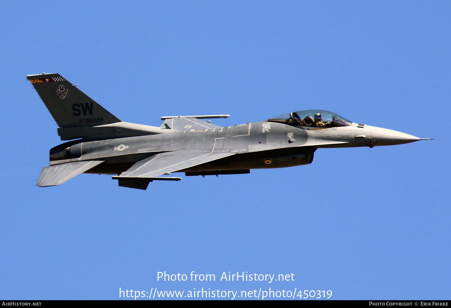 Aircraft Photo of 91-0398 / AF91-0398 | General Dynamics F-16CM Fighting Falcon | USA - Air Force | AirHistory.net #450319