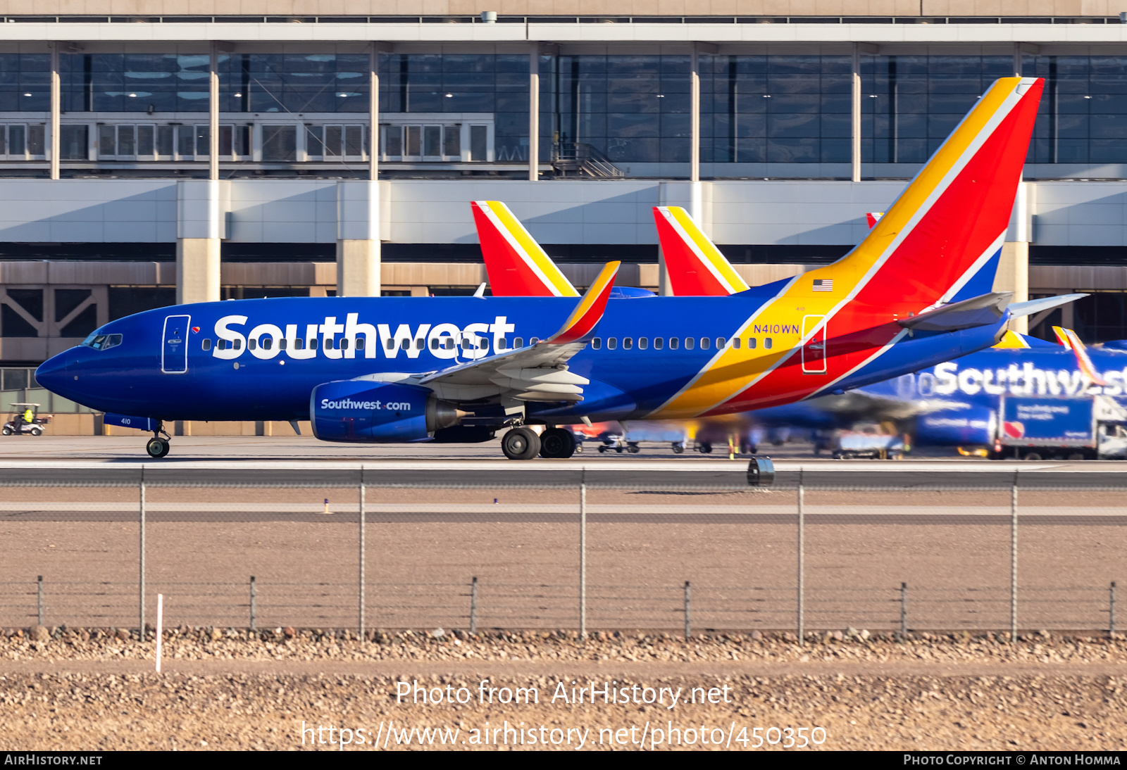 Aircraft Photo of N410WN | Boeing 737-7H4 | Southwest Airlines | AirHistory.net #450350