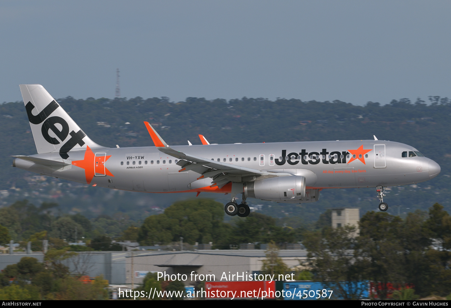 Aircraft Photo of VH-YXW | Airbus A320-232 | Jetstar Airways | AirHistory.net #450587