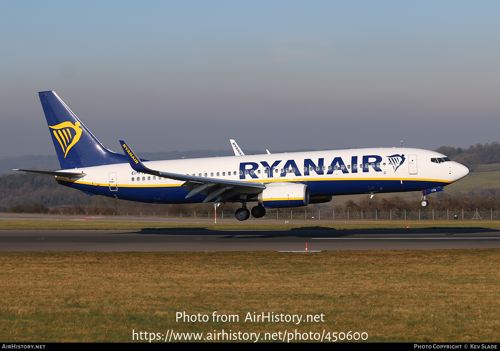 Aircraft Photo Of EI-FTD | Boeing 737-800 | Ryanair | AirHistory.net ...