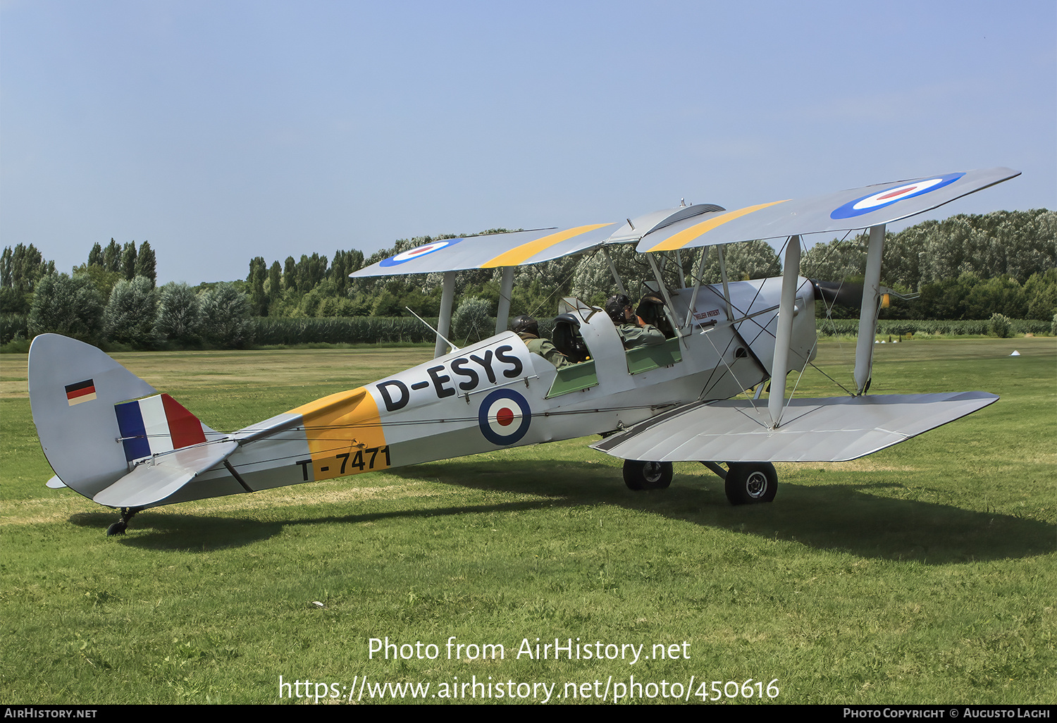 Aircraft Photo of D-ESYS / T-7471 | De Havilland D.H. 82A Tiger Moth | UK - Air Force | AirHistory.net #450616