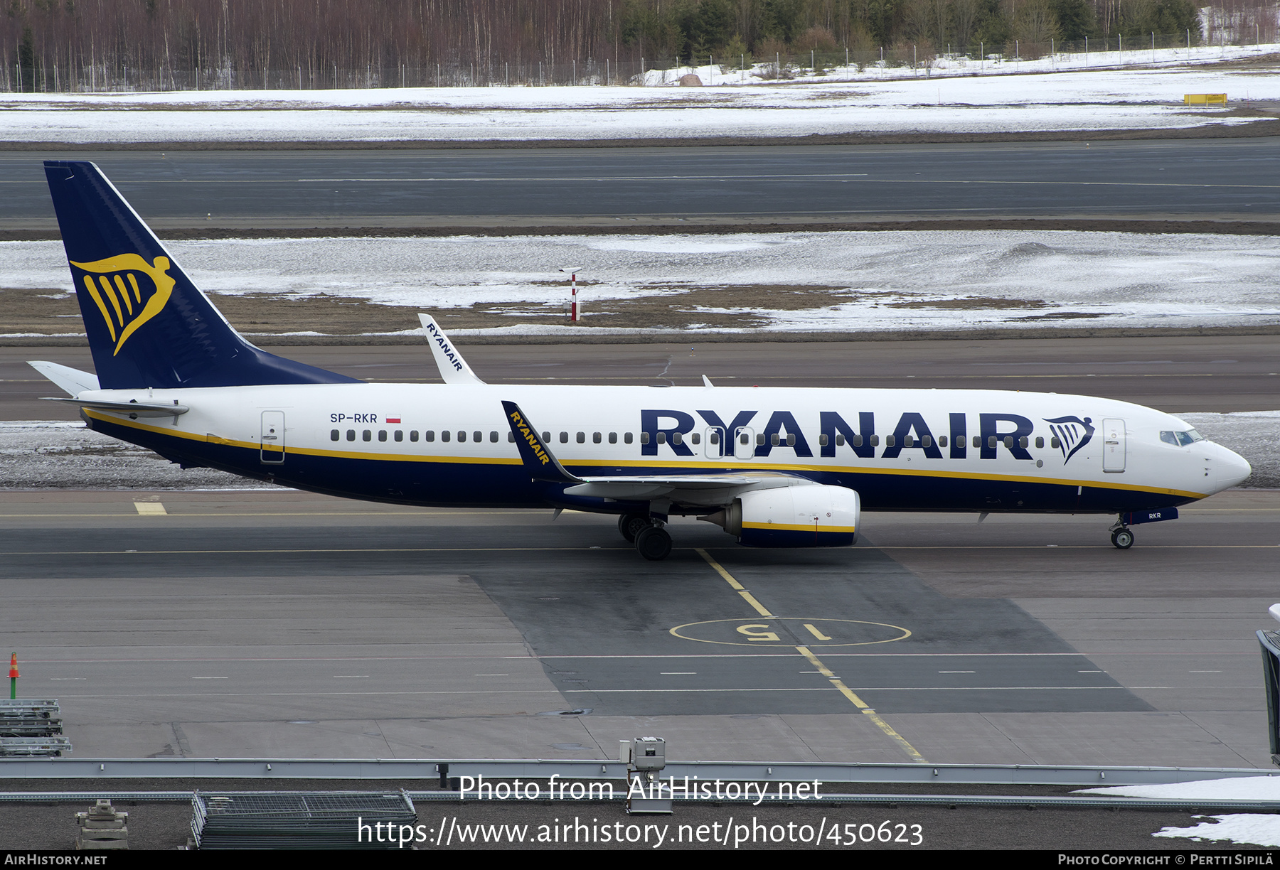 Aircraft Photo of SP-RKR | Boeing 737-8AS | Ryanair | AirHistory.net #450623