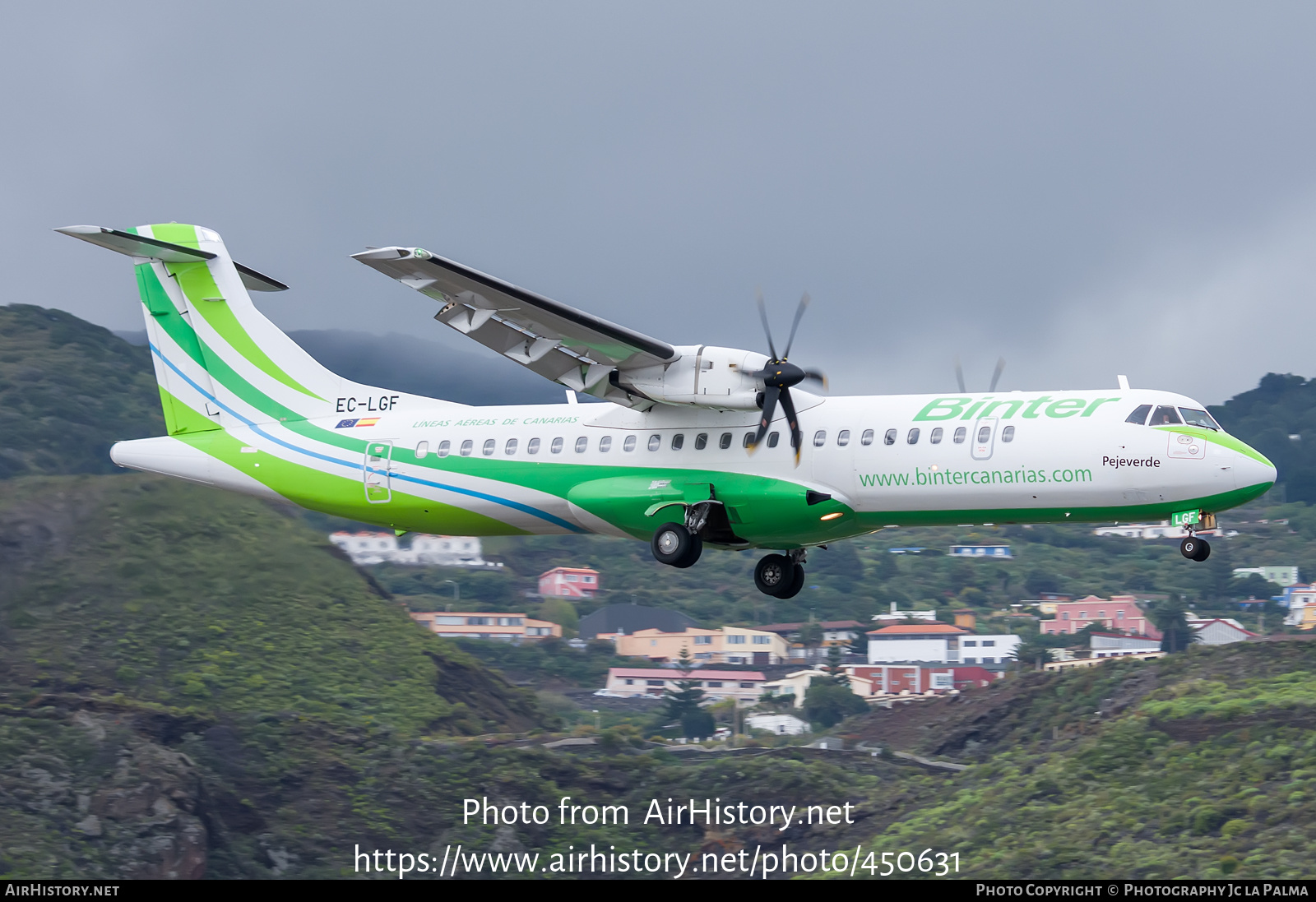 Aircraft Photo of EC-LGF | ATR ATR-72-500 (ATR-72-212A) | Binter Canarias | AirHistory.net #450631