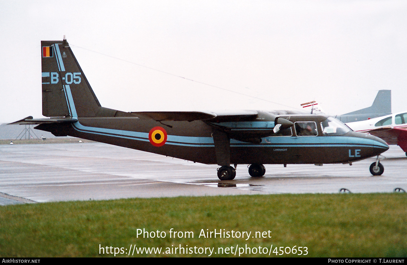 Aircraft Photo of B-05 | Britten-Norman BN-2A-21 Defender | Belgium - Army | AirHistory.net #450653