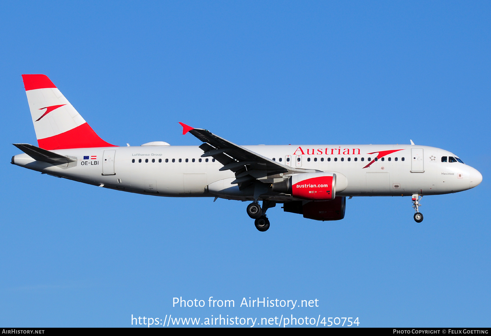 Aircraft Photo of OE-LBI | Airbus A320-214 | Austrian Airlines | AirHistory.net #450754