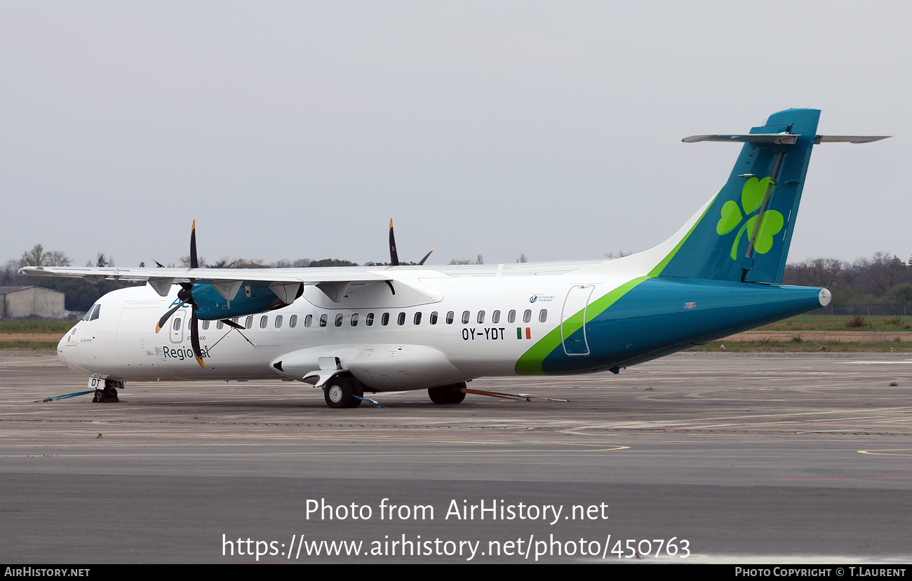 Aircraft Photo of OY-YDT | ATR ATR-72-600 (ATR-72-212A) | Aer Lingus Regional | AirHistory.net #450763