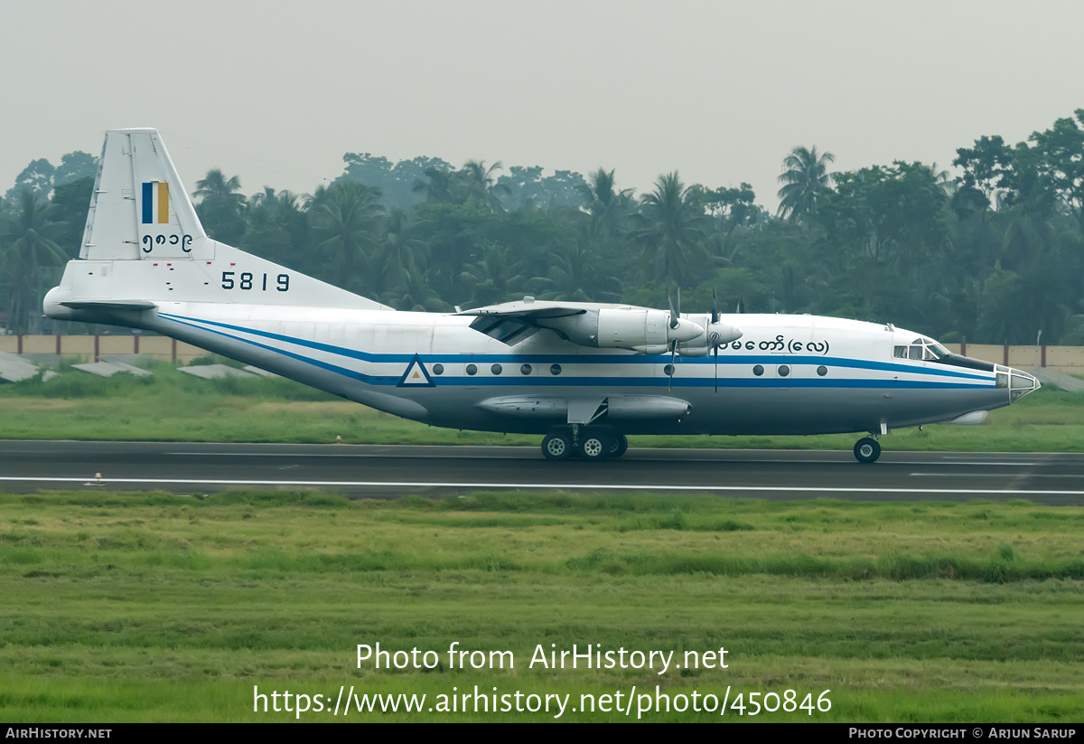 Aircraft Photo of 5819 | Shaanxi Y8F-200W Pegasus | Myanmar - Air Force | AirHistory.net #450846