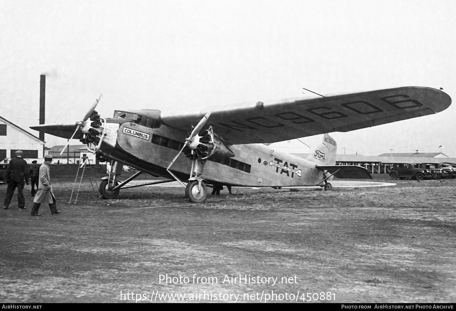 Aircraft Photo of NC9606 | Ford 5-AT-B Tri-Motor | TAT - Transcontinental Air Transport | AirHistory.net #450881