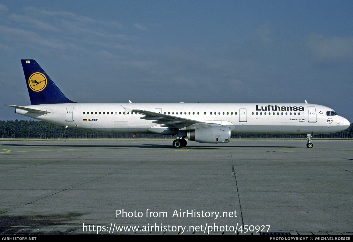 Aircraft Photo of D-AIRD | Airbus A321-131 | Lufthansa | AirHistory.net #450927