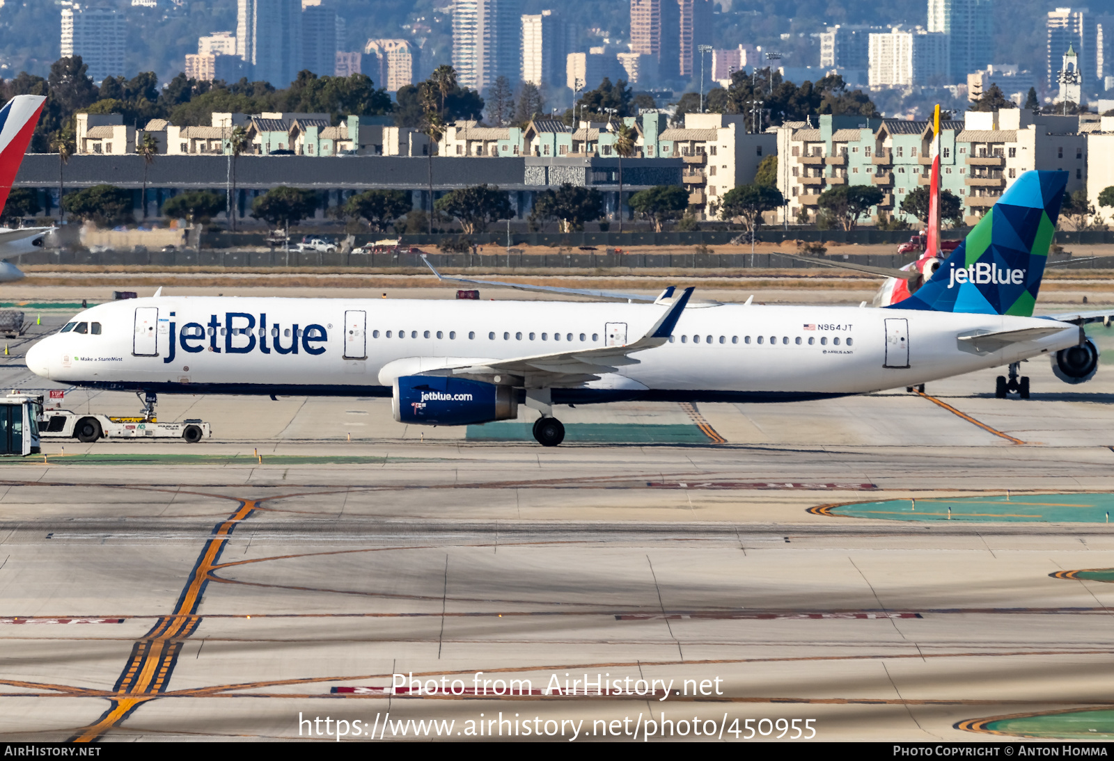 Aircraft Photo of N964JT | Airbus A321-231 | JetBlue Airways | AirHistory.net #450955