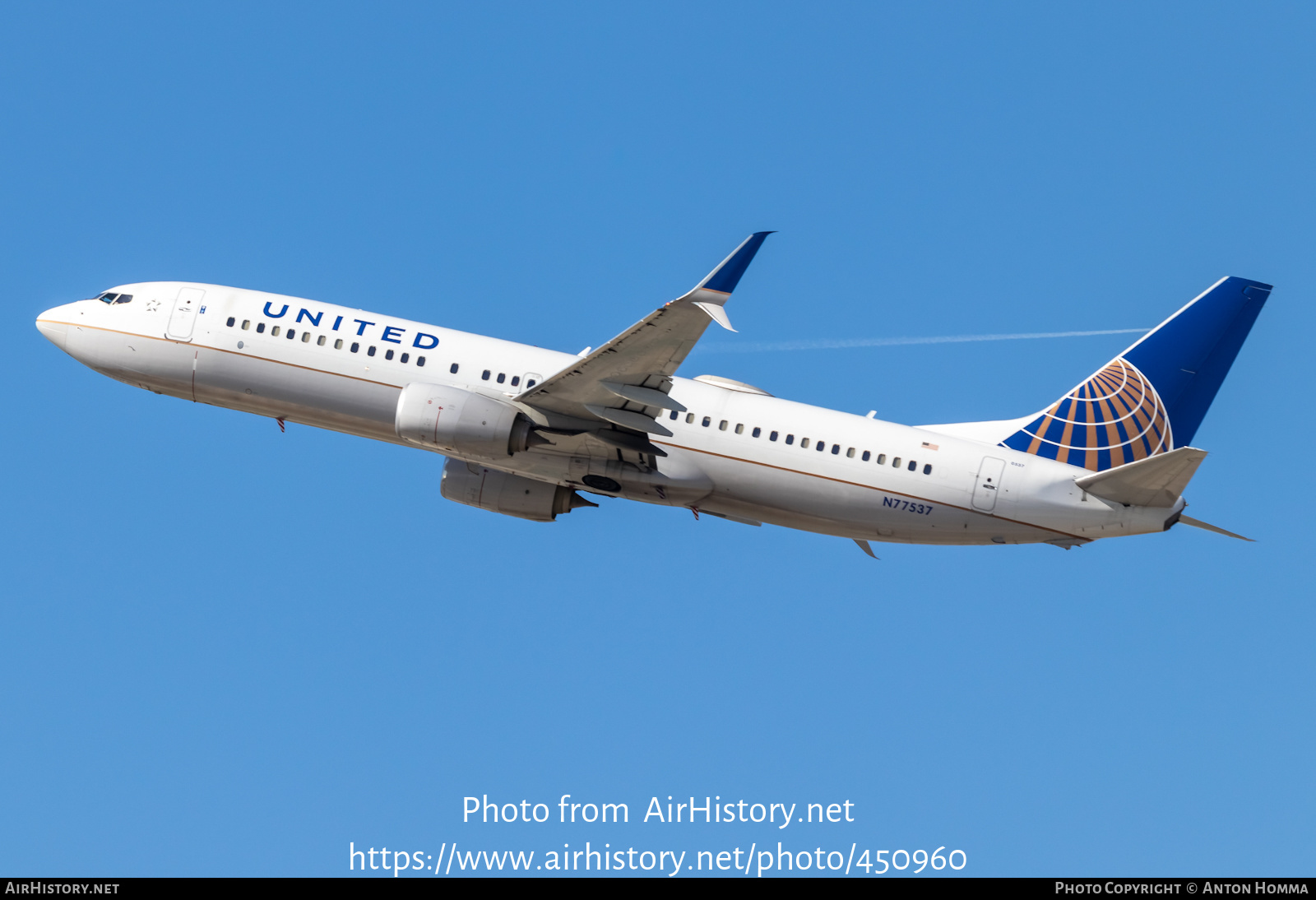 Aircraft Photo of N77537 | Boeing 737-800 | United Airlines | AirHistory.net #450960