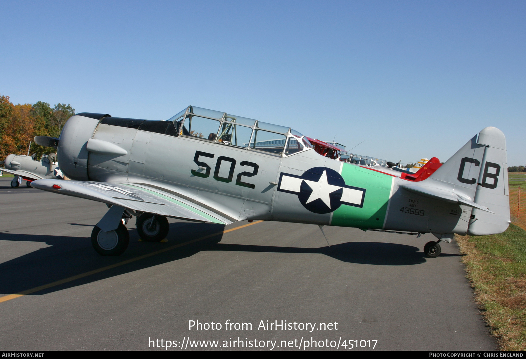 Aircraft Photo of N502 | North American SNJ-5 Texan | USA - Navy | AirHistory.net #451017