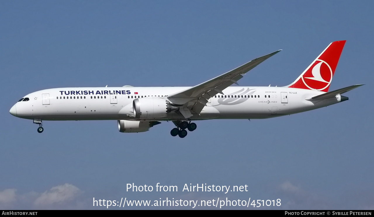 Aircraft Photo of TC-LLE | Boeing 787-9 Dreamliner | Turkish Airlines | AirHistory.net #451018