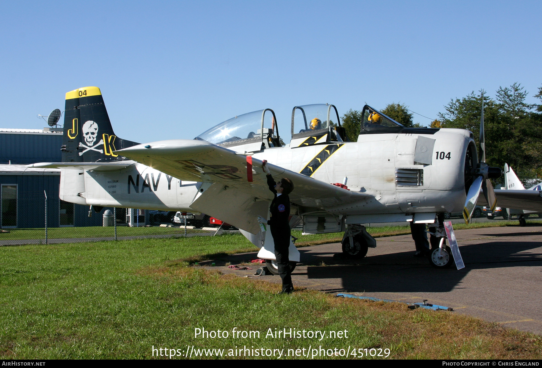 Aircraft Photo of N228JK / NX228JK / 137668 | North American T-28B Trojan | USA - Navy | AirHistory.net #451029