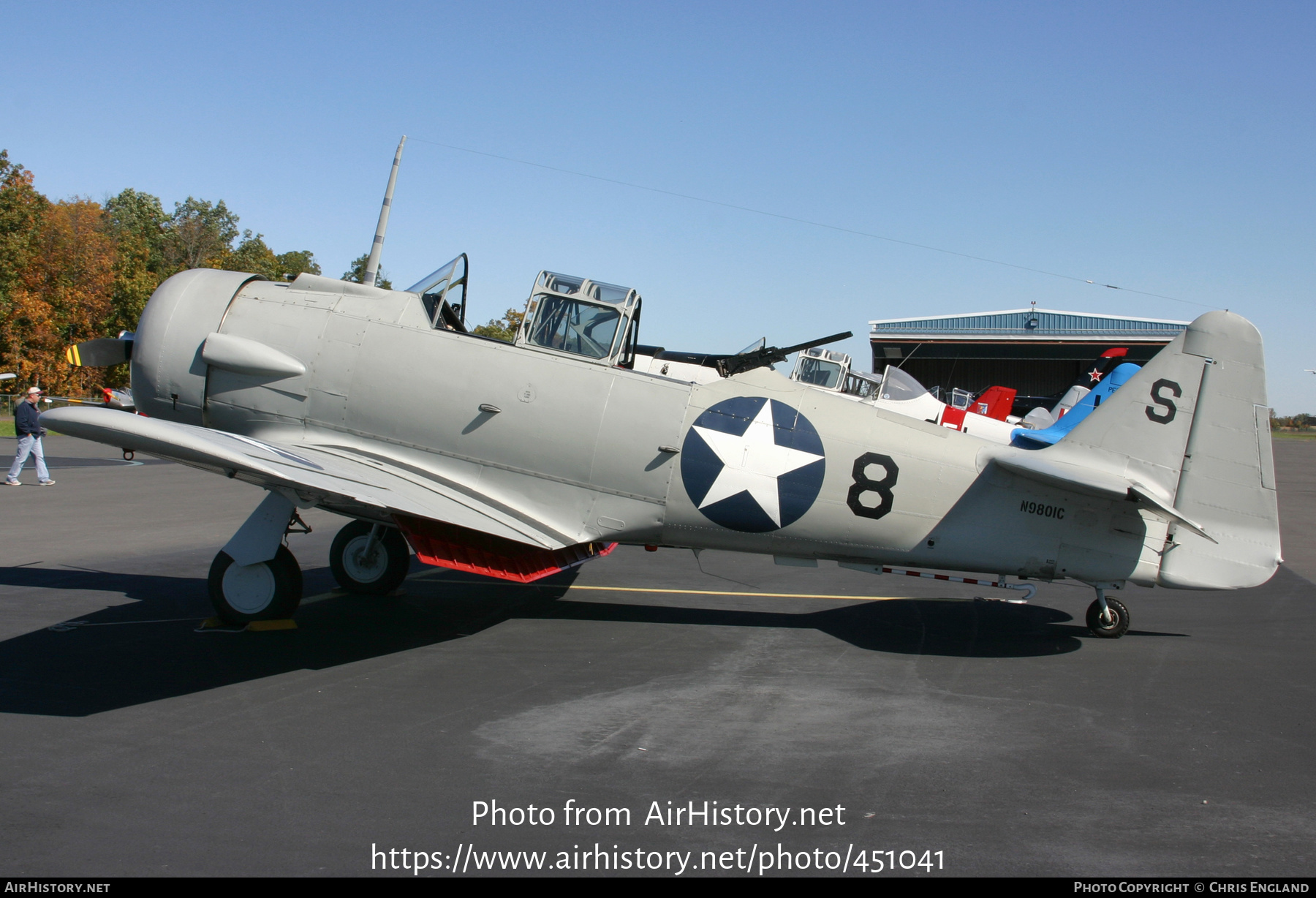 Aircraft Photo of N9801C | North American SNJ-5C Texan | USA - Navy | AirHistory.net #451041