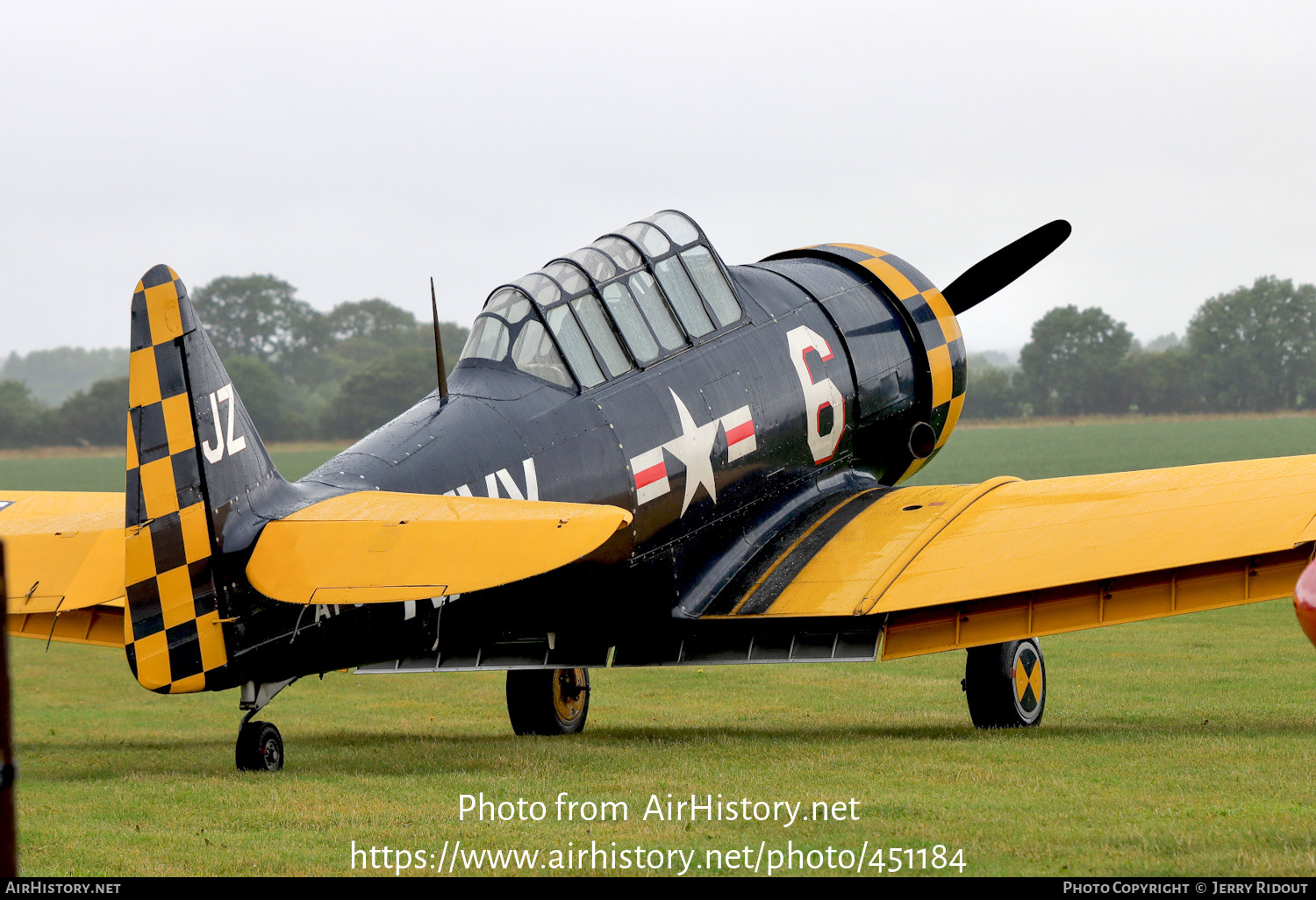 Aircraft Photo of G-TSIX / 111836 | North American AT-6C Harvard IIA | USA - Navy | AirHistory.net #451184