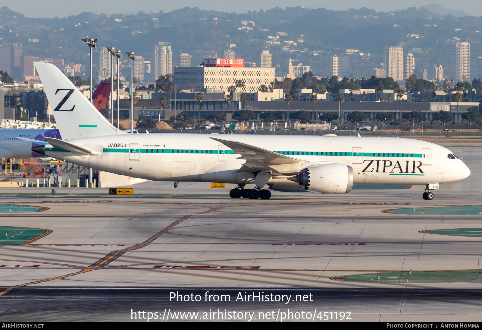 Aircraft Photo of JA825J | Boeing 787-8 Dreamliner | ZipAir | AirHistory.net #451192