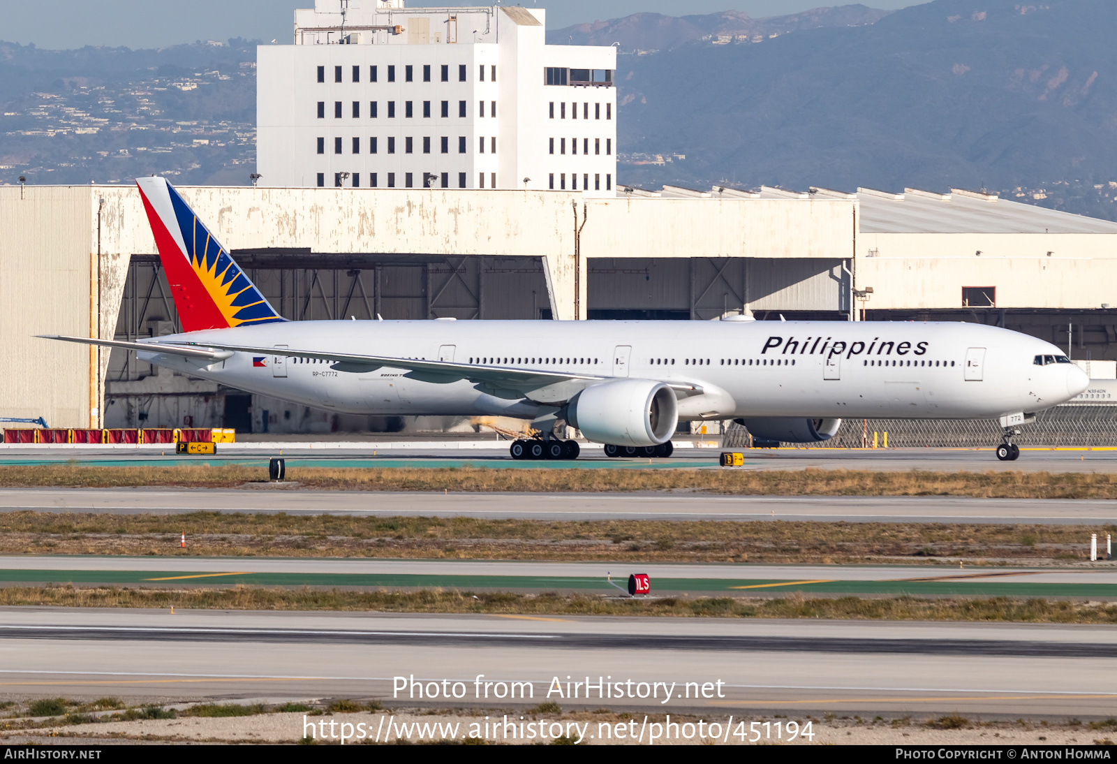 Aircraft Photo of RP-C7772 | Boeing 777-3F6/ER | Philippine Airlines | AirHistory.net #451194