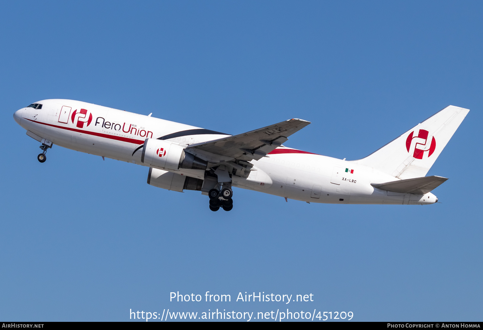 Aircraft Photo of XA-LRC | Boeing 767-241/ER(BDSF) | AeroUnion | AirHistory.net #451209