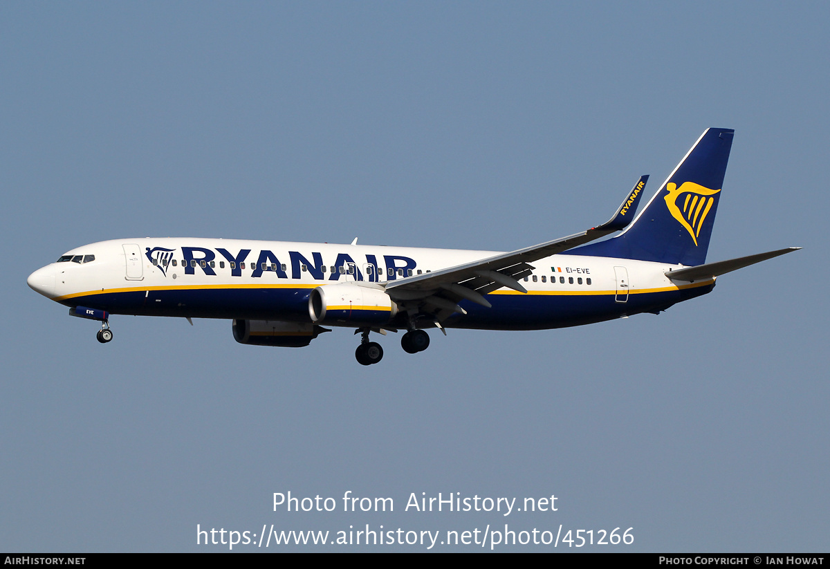 Aircraft Photo of EI-EVE | Boeing 737-8AS | Ryanair | AirHistory.net #451266