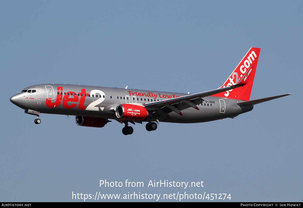 Aircraft Photo of G-JZHS | Boeing 737-800 | Jet2 | AirHistory.net #451274