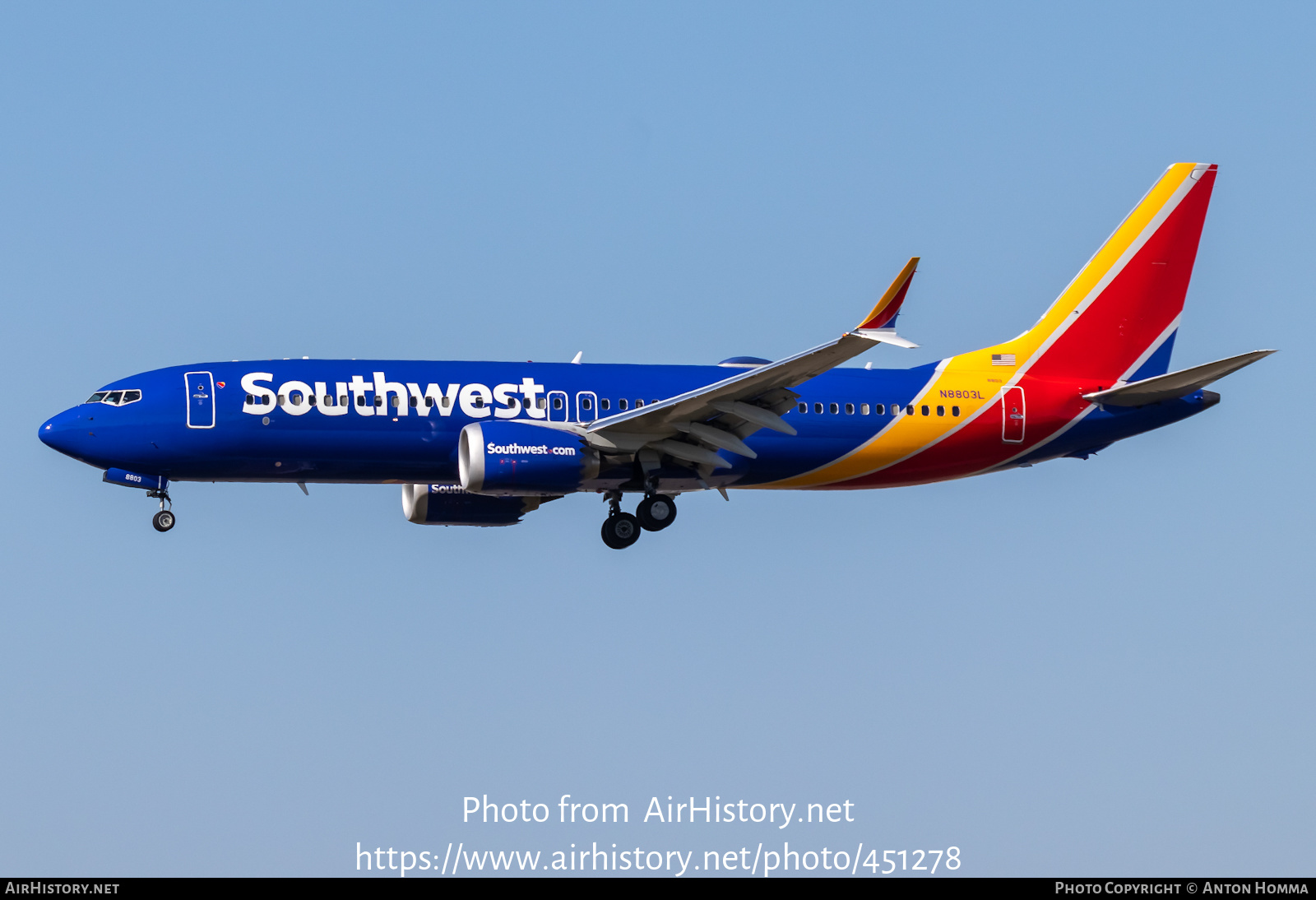 Aircraft Photo of N8803L | Boeing 737-8 Max 8 | Southwest Airlines | AirHistory.net #451278