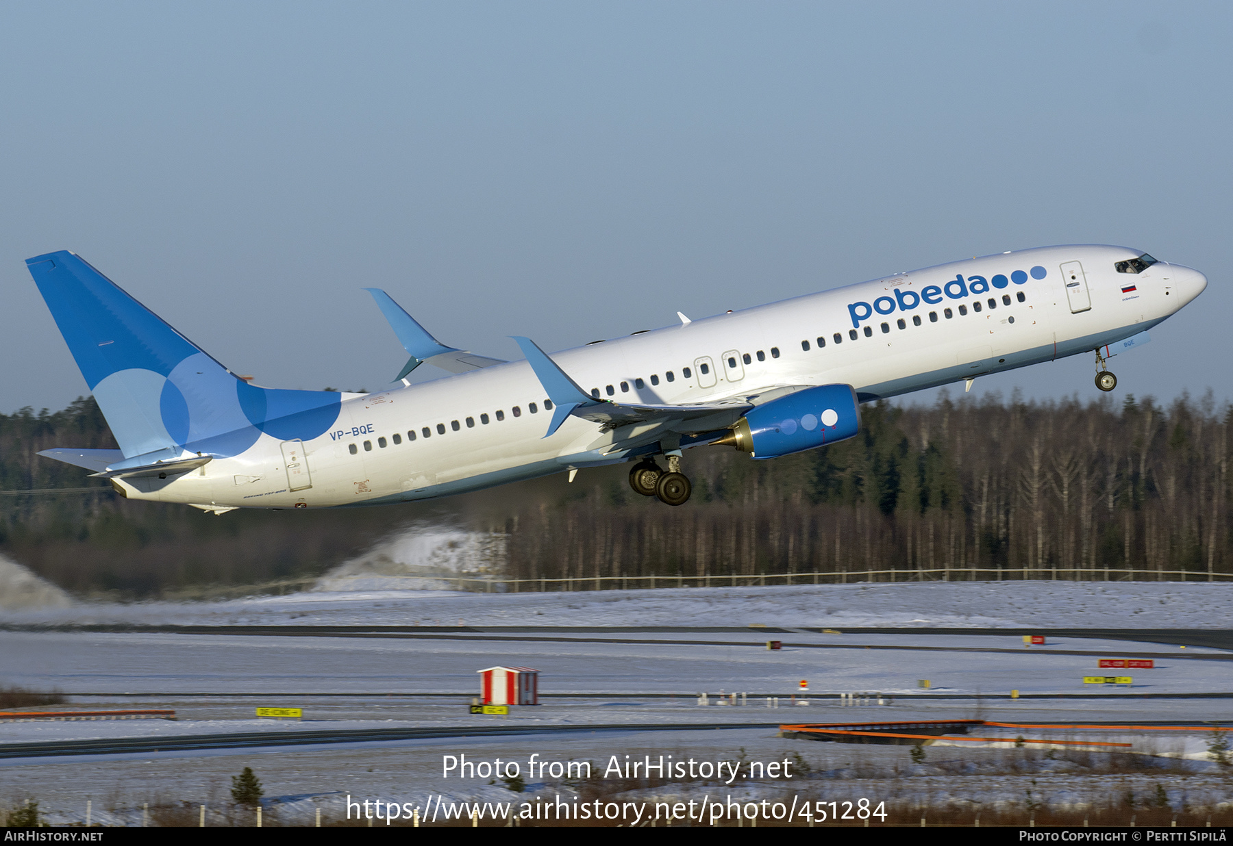 Aircraft Photo of VP-BQE | Boeing 737-800 | Pobeda Airlines | AirHistory.net #451284