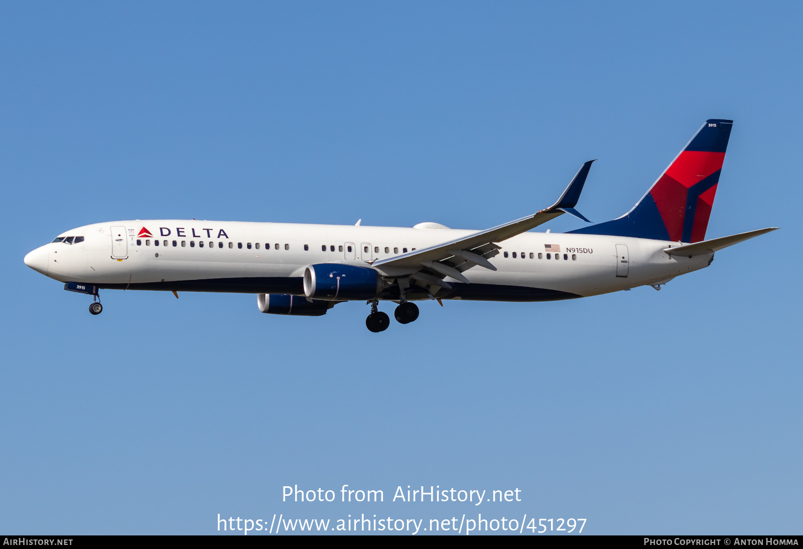 Aircraft Photo of N915DU | Boeing 737-900/ER | Delta Air Lines | AirHistory.net #451297