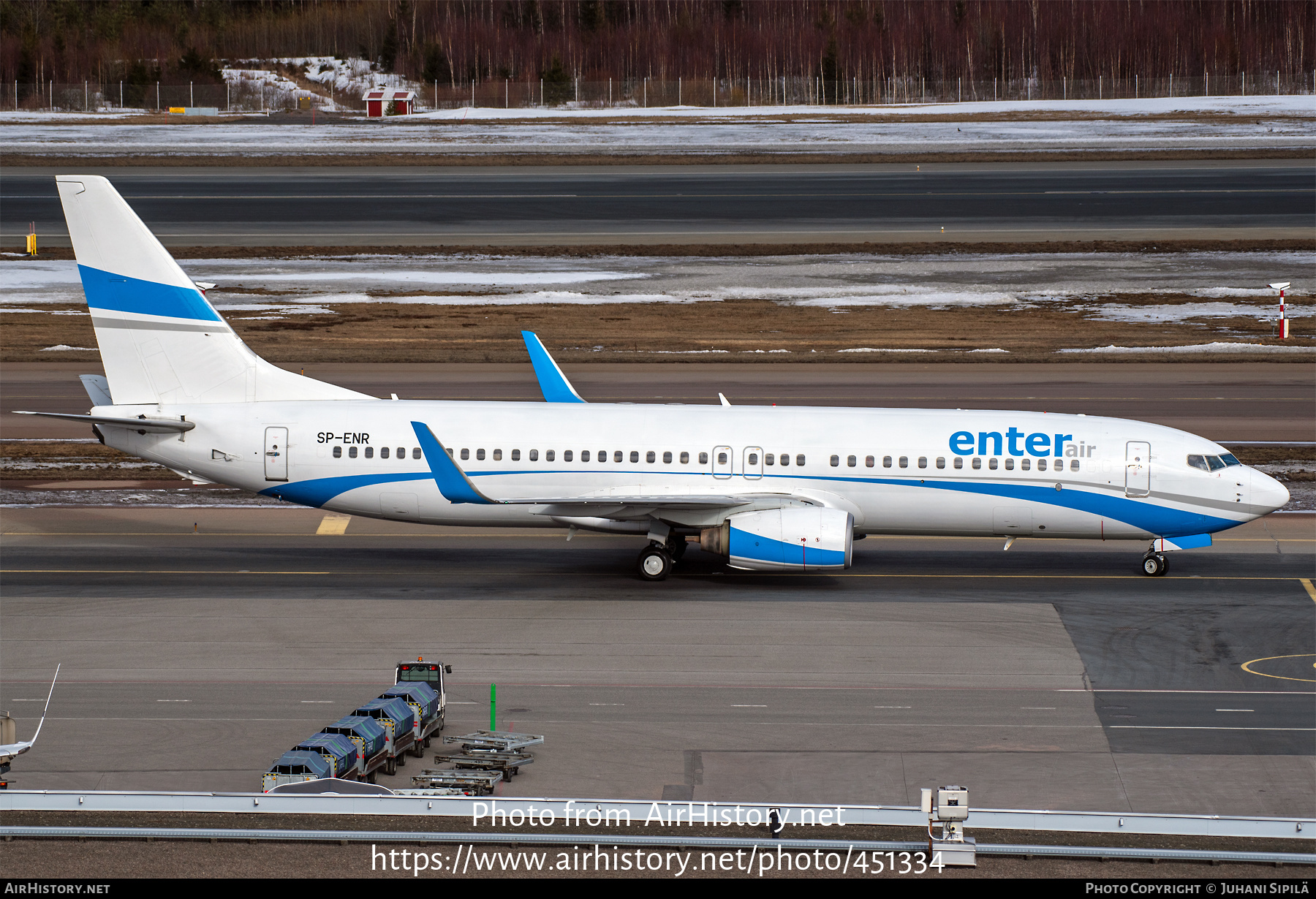 Aircraft Photo of SP-ENR | Boeing 737-8Q8 | Enter Air | AirHistory.net #451334