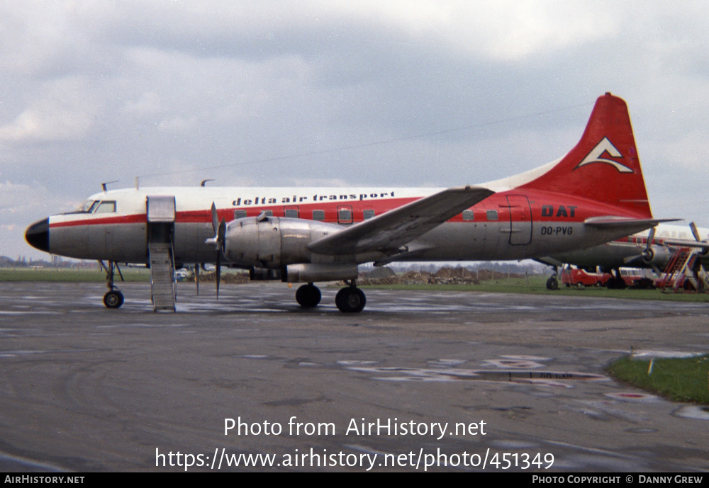 Aircraft Photo of OO-PVG | Convair 440-62 Metropolitan | Delta Air Transport - DAT | AirHistory.net #451349