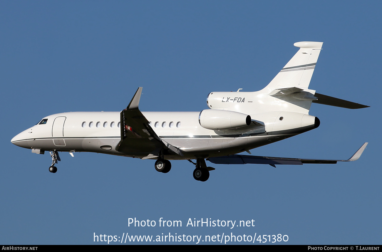 Aircraft Photo of LX-FDA | Dassault Falcon 7X | AirHistory.net #451380