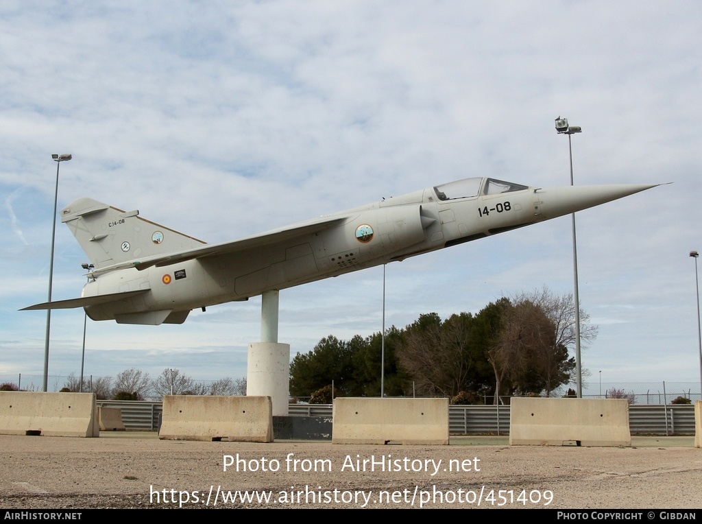 Aircraft Photo of C.14-08 | Dassault Mirage F1M | Spain - Air Force | AirHistory.net #451409