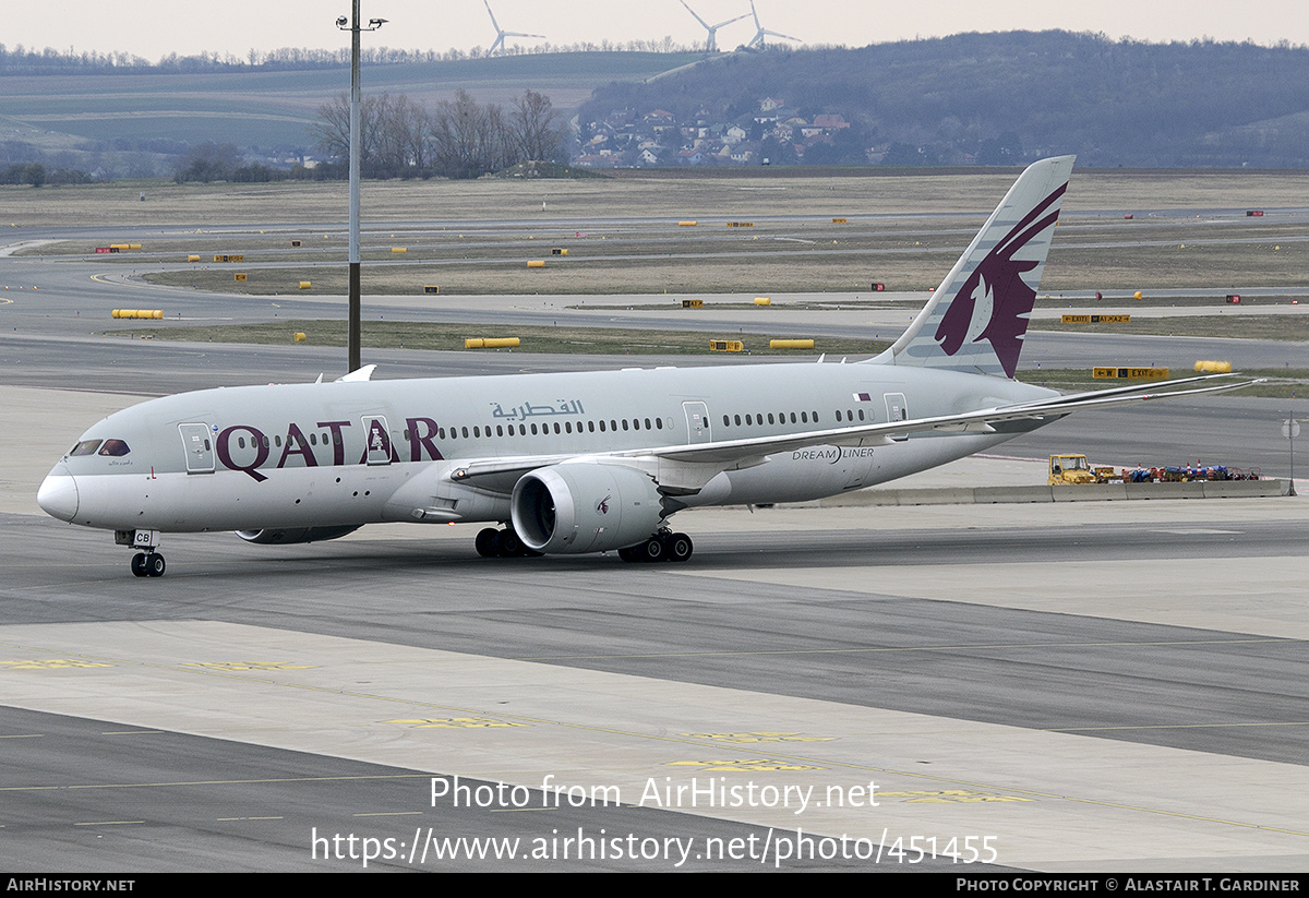 Aircraft Photo of A7-BCB | Boeing 787-8 Dreamliner | Qatar Airways | AirHistory.net #451455
