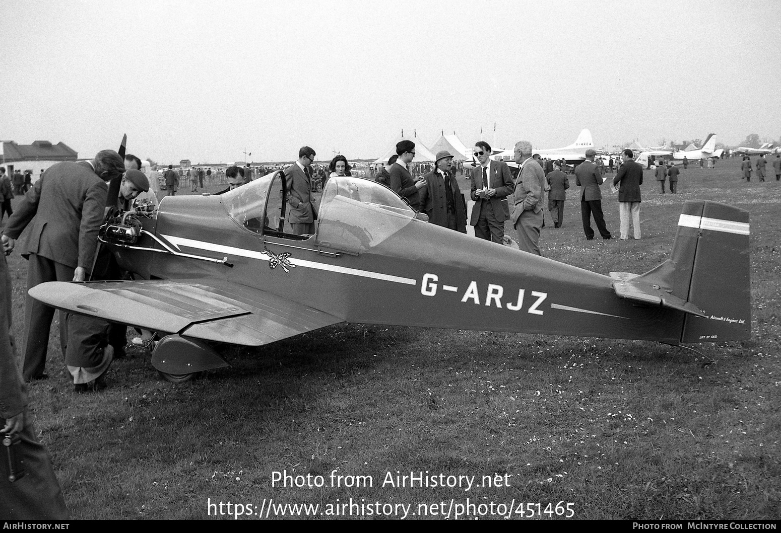 Aircraft Photo of G-ARJZ | Druine D-31 Turbulent | AirHistory.net #451465