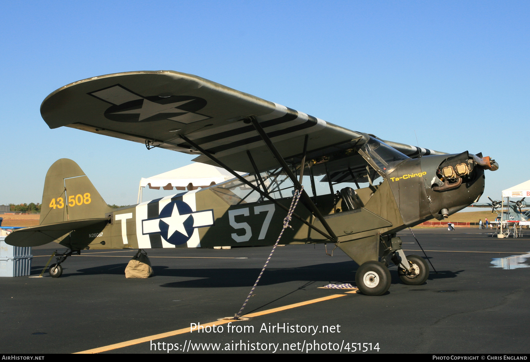 Aircraft Photo of N26057 | Piper J-3F-60 Cub | USA - Army | AirHistory.net #451514