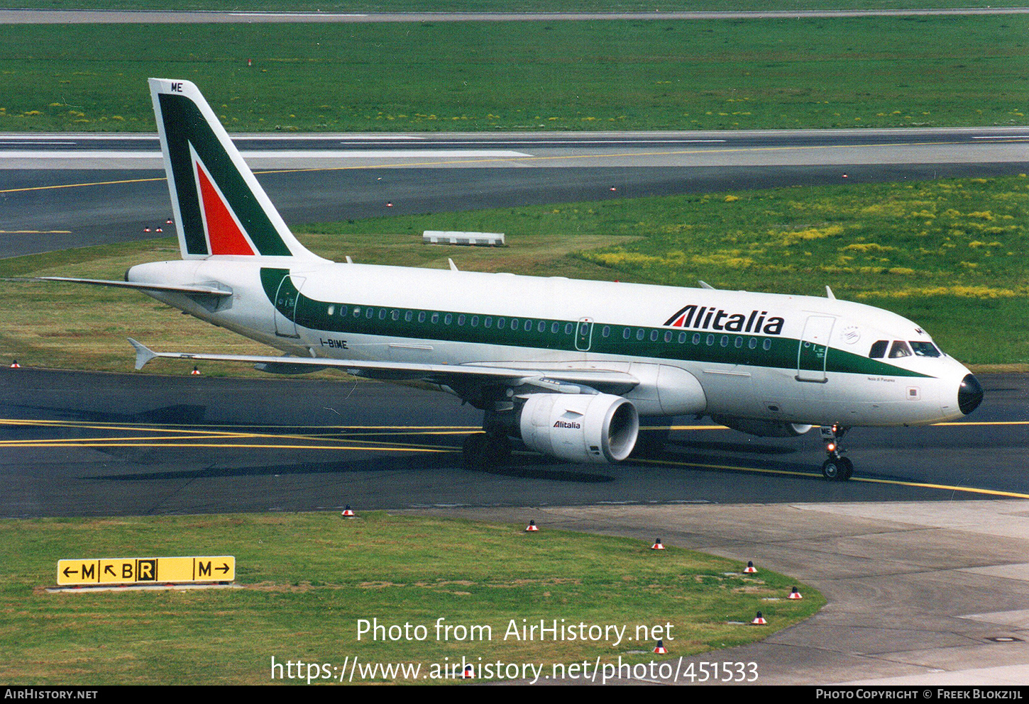 Aircraft Photo of I-BIME | Airbus A319-112 | Alitalia | AirHistory.net #451533