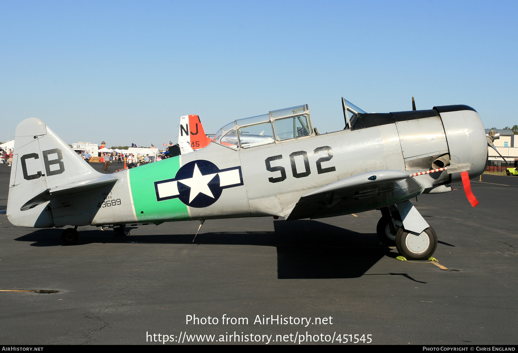 Aircraft Photo of N502 | North American SNJ-5 Texan | USA - Navy | AirHistory.net #451545