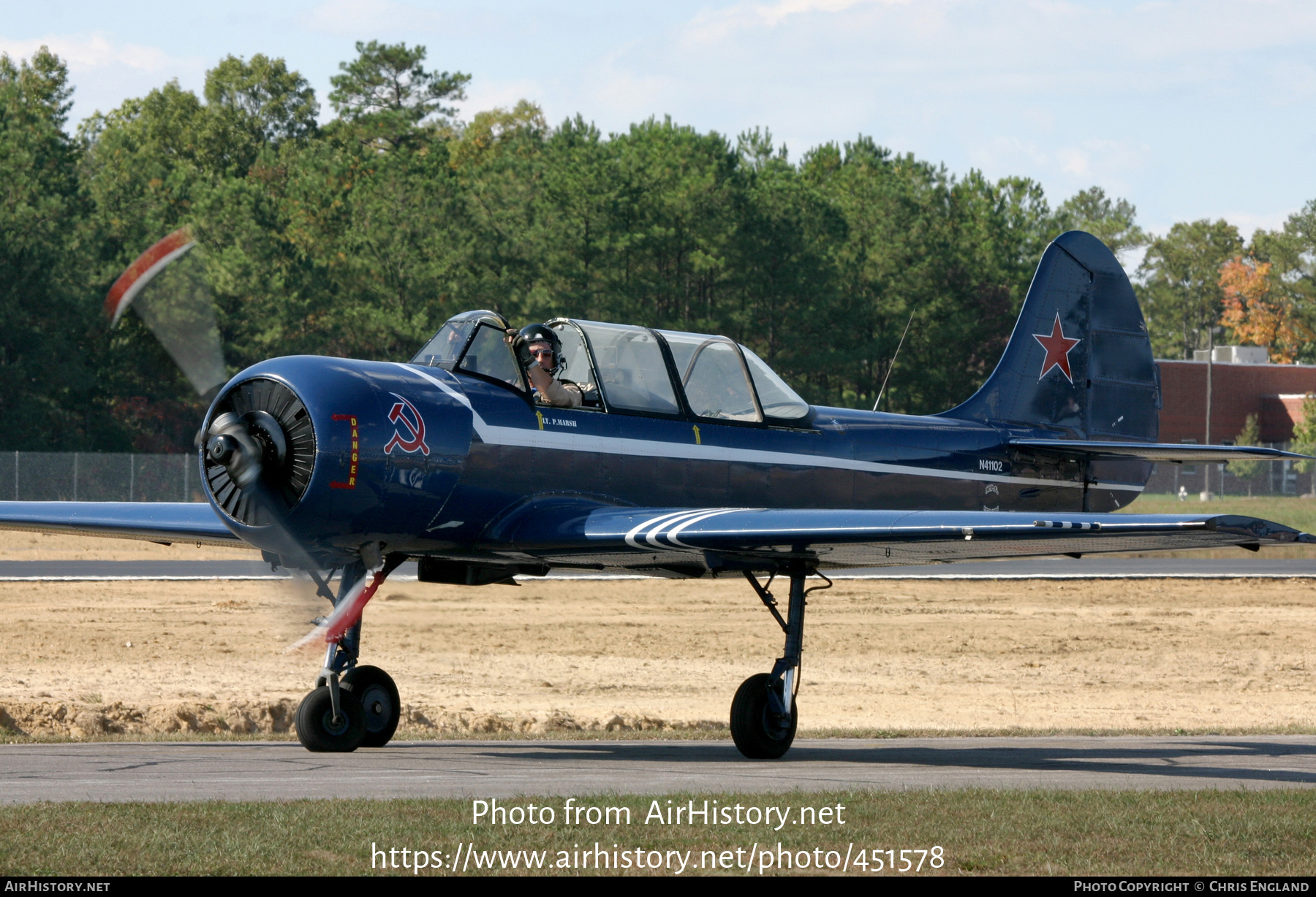 Aircraft Photo of N41102 | Yakovlev Yak-52 | AirHistory.net #451578