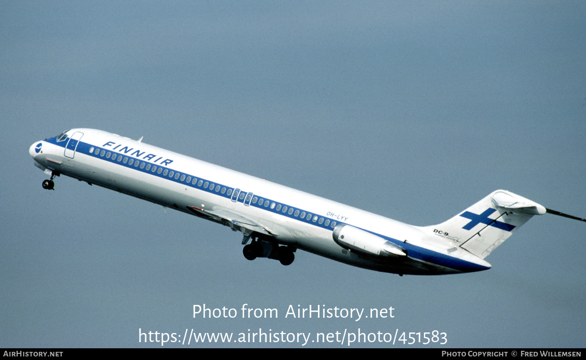 Aircraft Photo of OH-LYY | McDonnell Douglas DC-9-51 | Finnair | AirHistory.net #451583