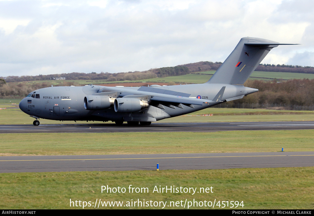 Aircraft Photo of ZZ176 | Boeing C-17A Globemaster III | UK - Air Force | AirHistory.net #451594